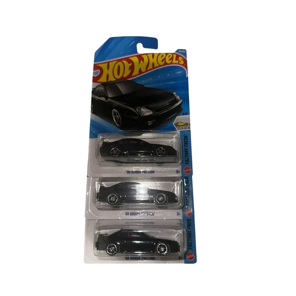 Hot Wheels 98‎ Honda Prelude Black Factory Fresh Lot of 3 Diecast Cars 138/250